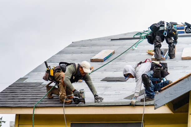 Professional Gutter Installation technician working in Dayton, PA